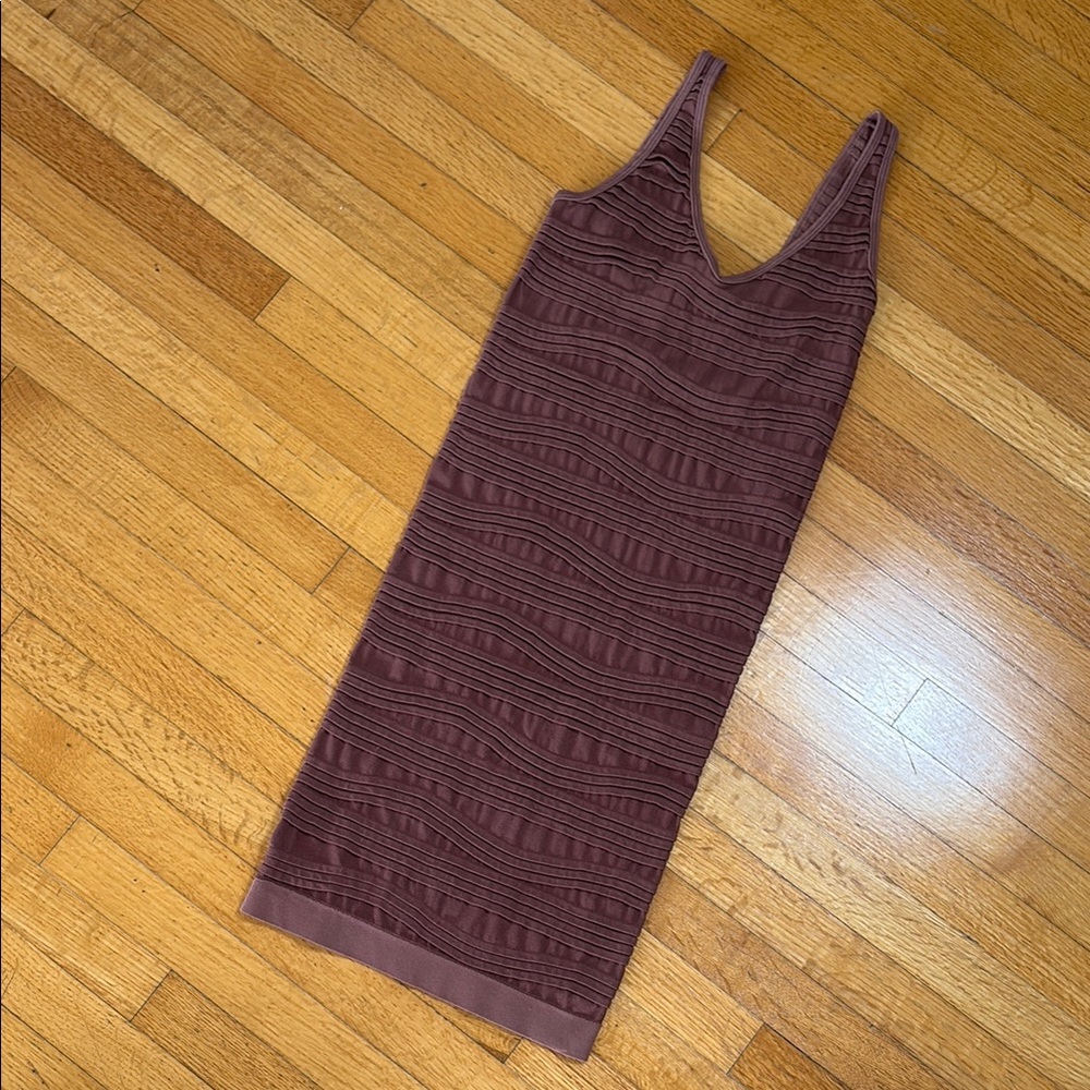 Aura Deep Purple Textured dress